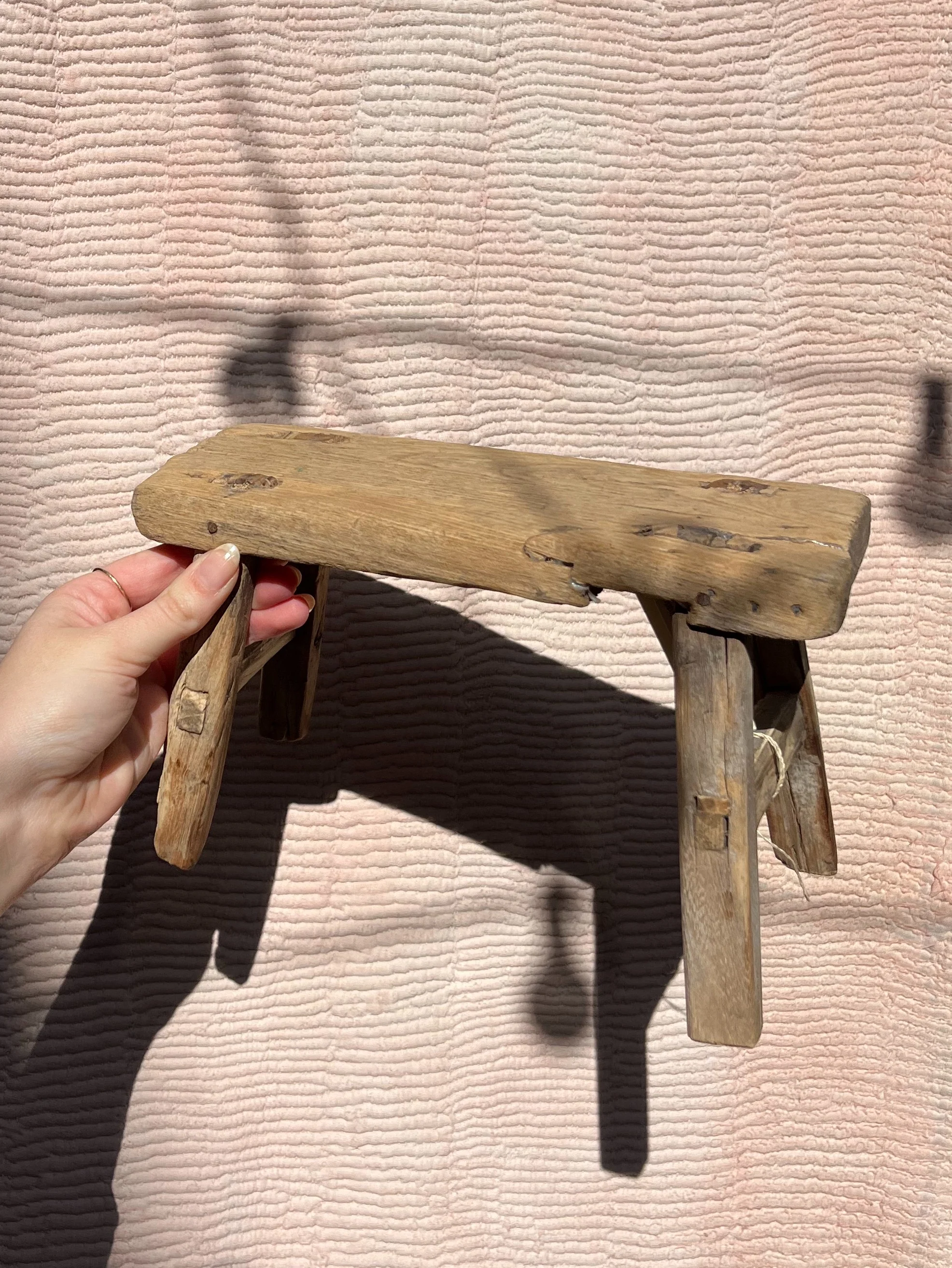 Antique Milking Stool - Miniature - Image 10