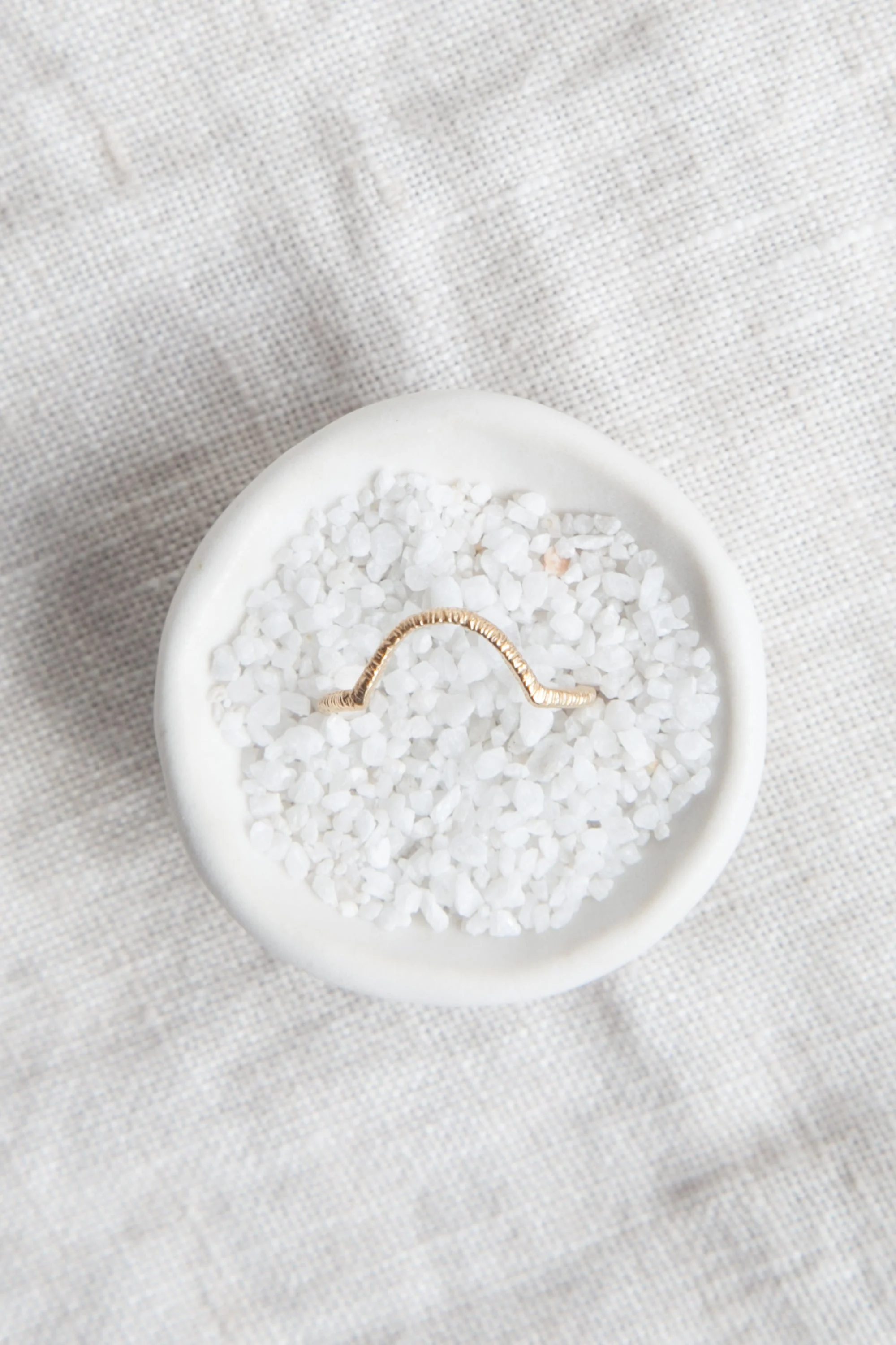 Arc Band - Solid 14K Gold - Image 6