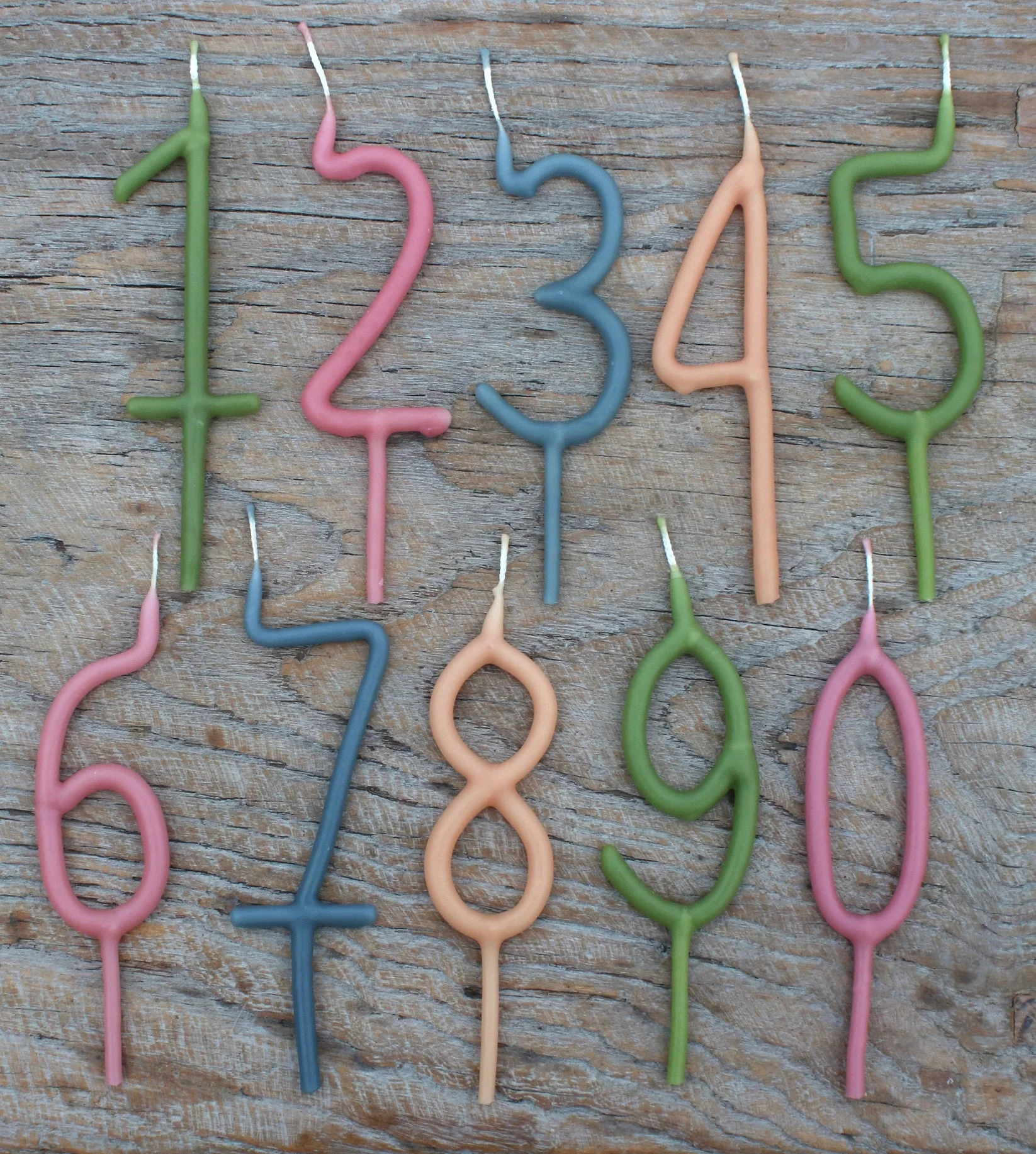 Hand Dipped Beeswax Number Candles - Image 3
