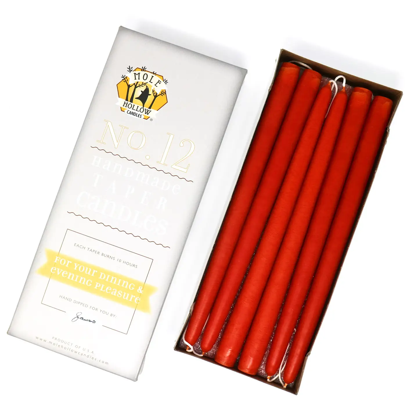 Hand Dipped Taper Candles - 12" - Image 26