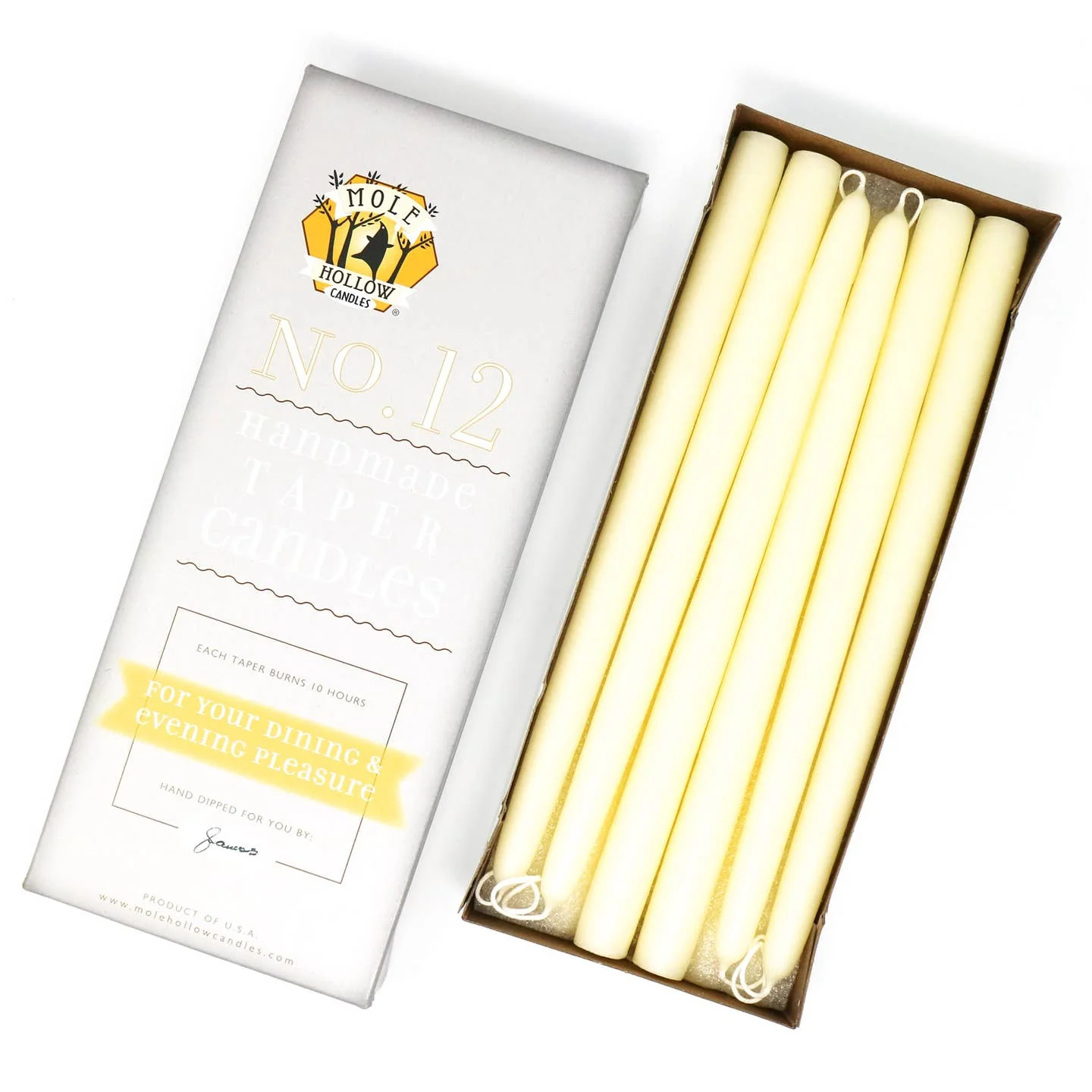 Hand Dipped Taper Candles - 12" - Image 27