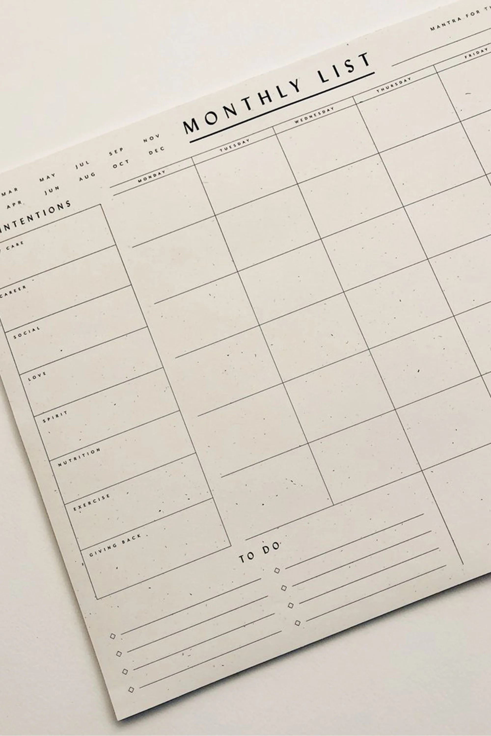 Monthly List Notepad - Image 3